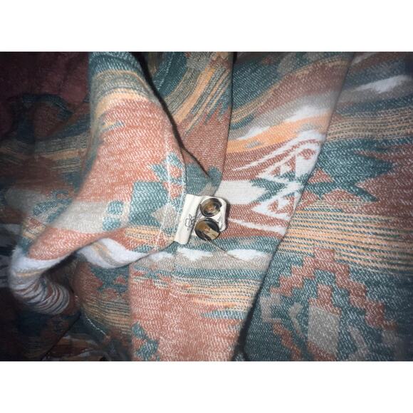 Mens Large Western Aztec button down 100%cotton - Picture 6 of 7